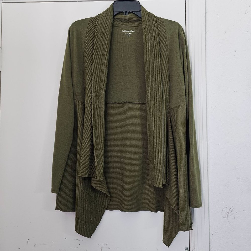 COLDWATER CREEK CARDIGAN. SIZE M.